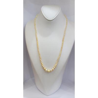 Exquisite Natural Basra Pearl Necklace Strand Carats