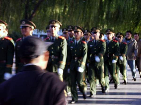 Chinese Soldiers Marching