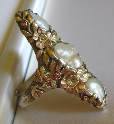 antique pearl ring - Gem