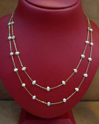 Monet White Pearl Necklace With Five Black Pearls Randomly Spaced Length  16.75 Tip to Tip - Etsy