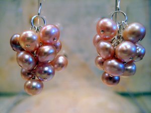 Lavender Pearl Earrings