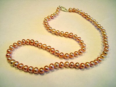 Single Strand Pink Pearls